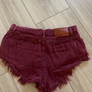 One Teaspoon Maroon shorts